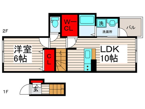 フリージアⅠの物件間取画像